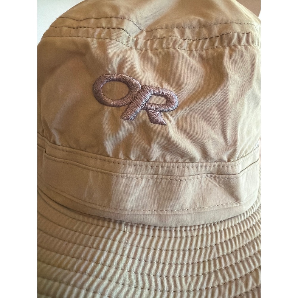 Outdoor Research Sun Hat Tan Insect Shield Bug Repellent Mesh Boonie Hiking - Picture 2 of 7